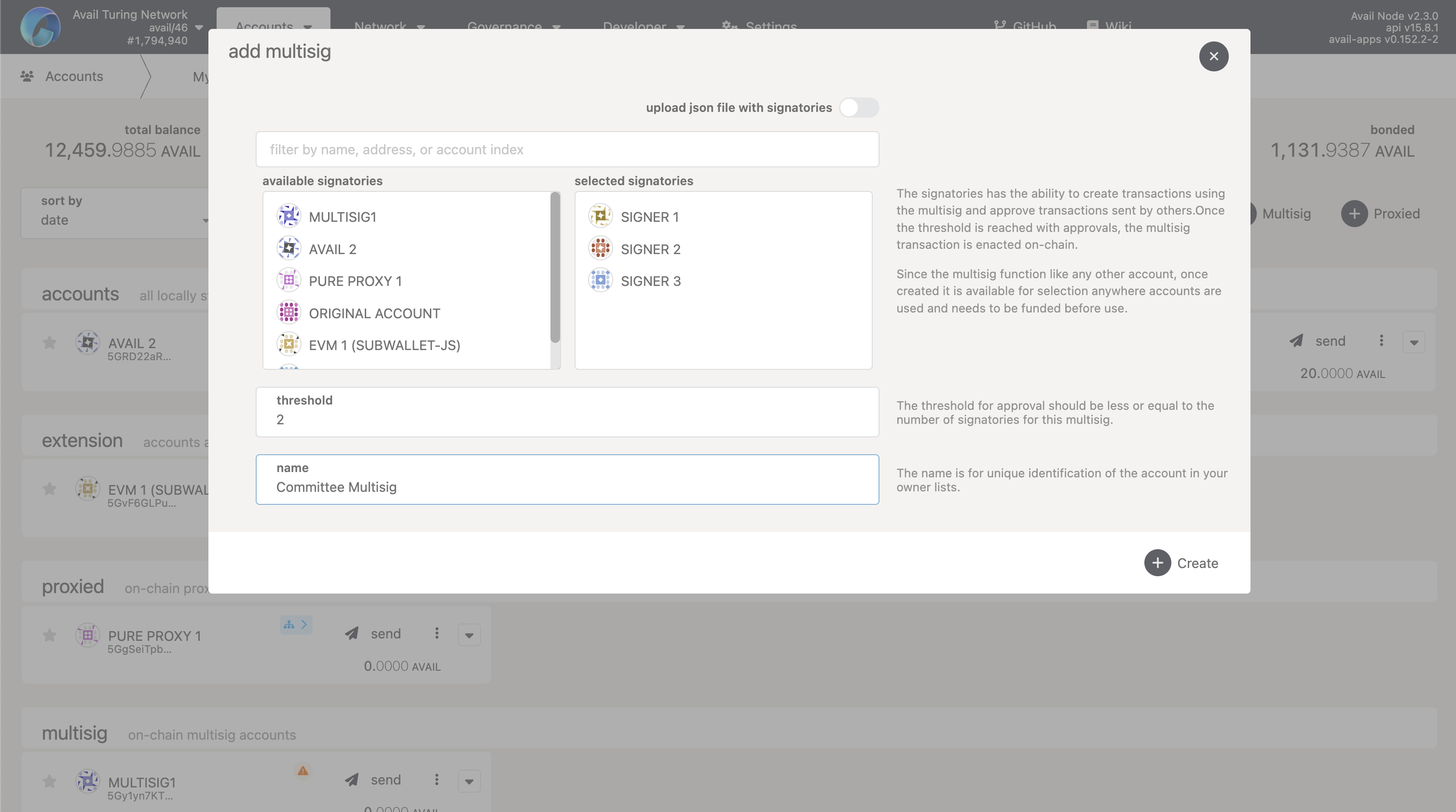 multisig wallet